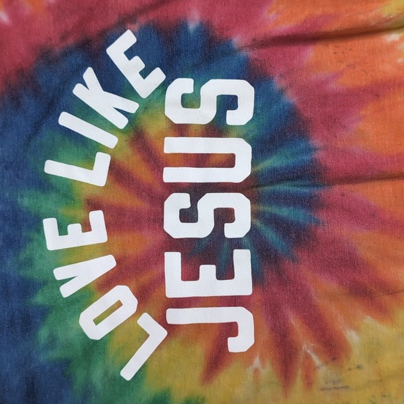 Assorted Sizes - LOVE LIKE JESUS tie-dye tees - Picture 2 of 4